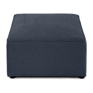 Topaze - pouf - en tissu - Bleu