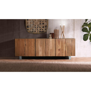 Aparador de Madera de Acacia Estilo Rústico Moderno