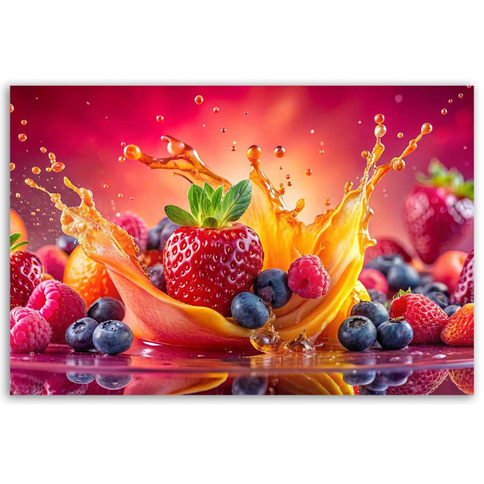 Tableau éclat fruité dynamique Toile imprimée