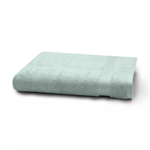 Drap de bain pur coton 550 g/m² uni bleu Elea glacier