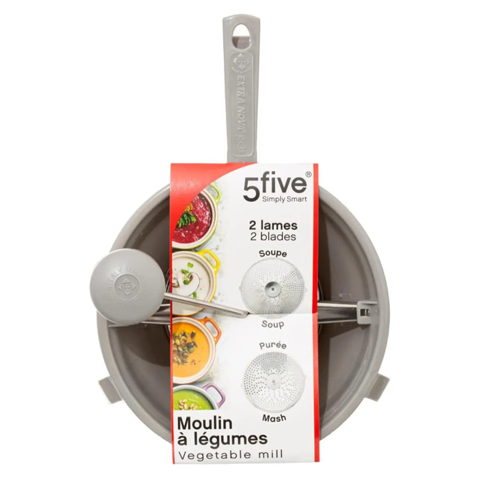 Moulin à légumes 24cm gris