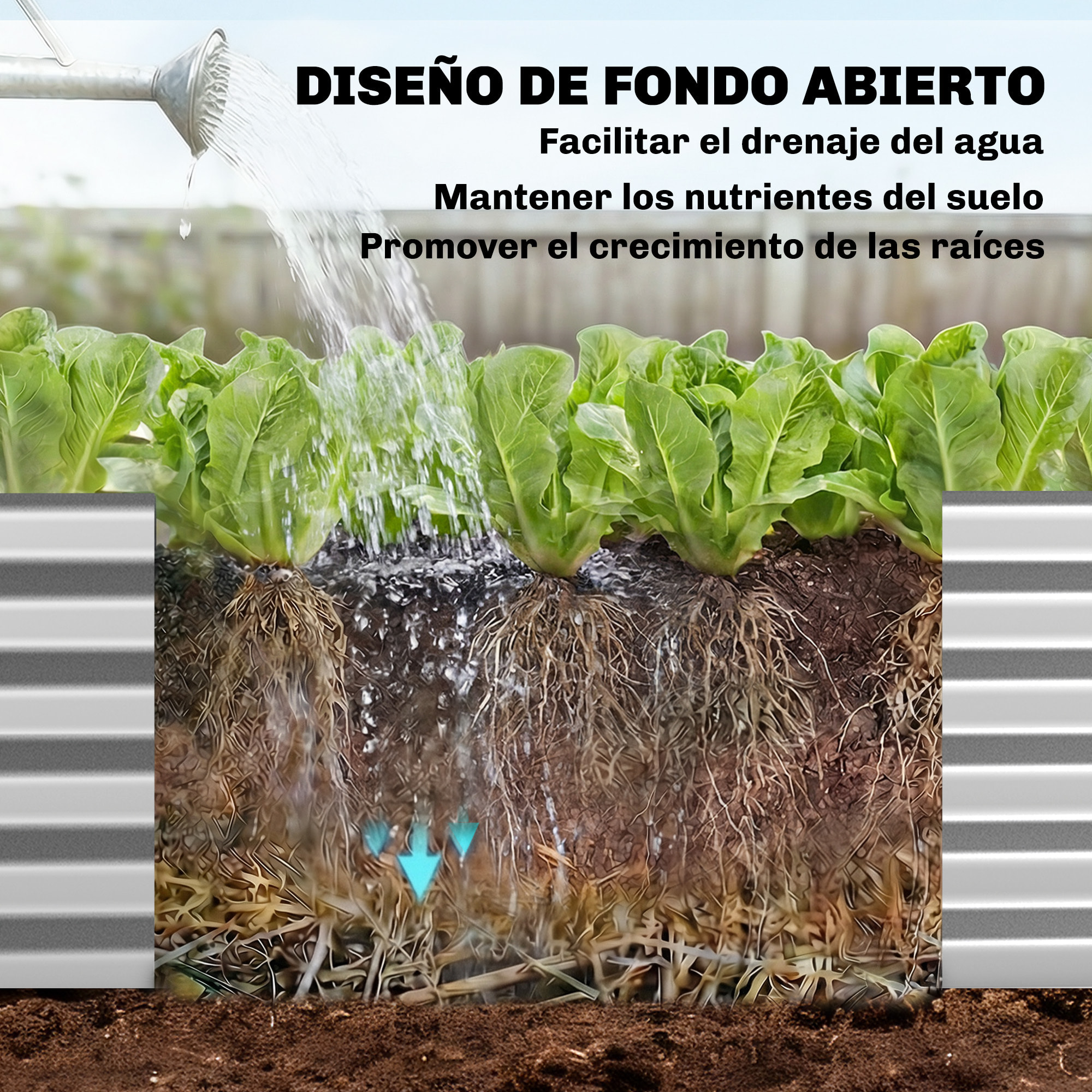 Jardinera Exterior Grande con Cubierta de Invernadero y Malla, Huerto Urbano de Acero Galvanizado con Fondo Abierto, Resistente a la Intemperie, para Patio, Terraza, 200x60x103 cm, Plateado