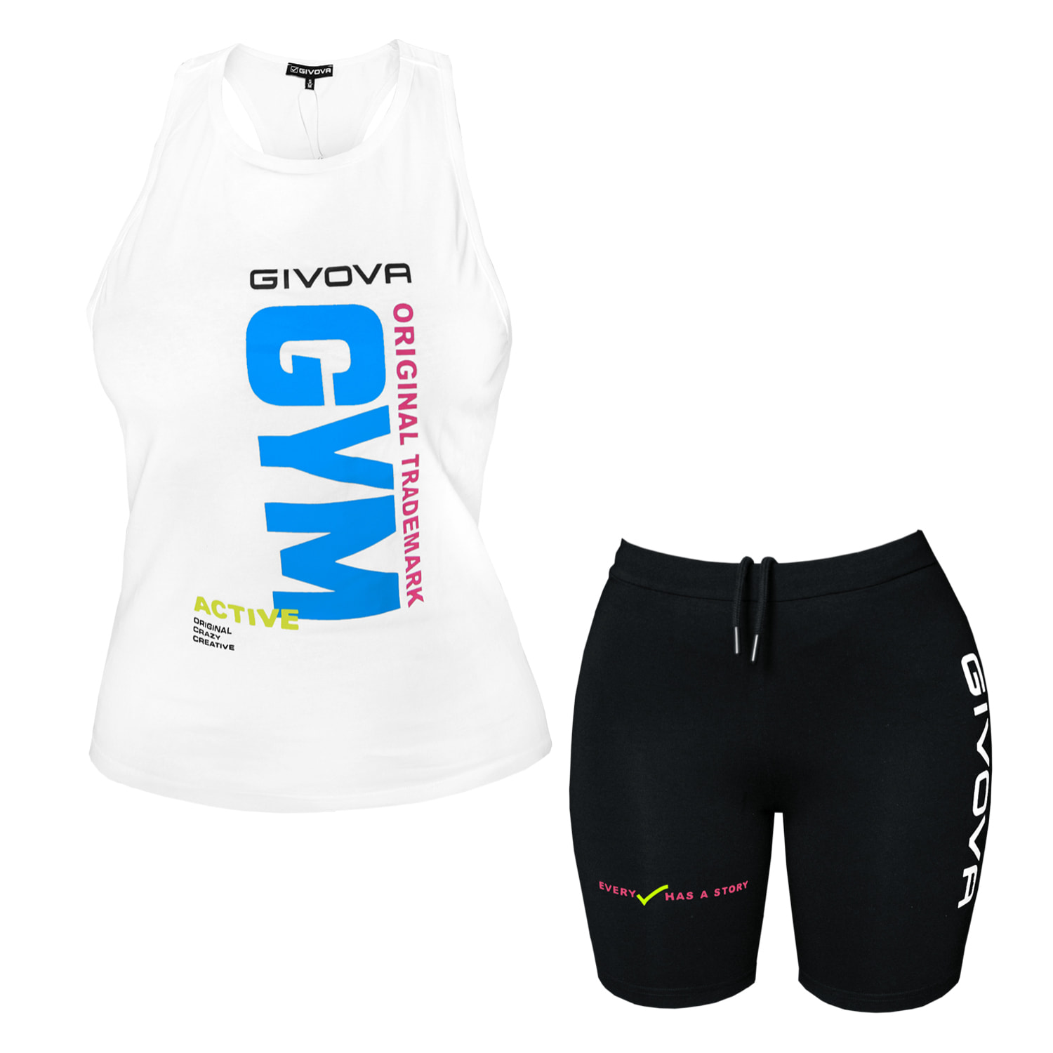 Completo Set Donna GIVOVA Corto Cotone