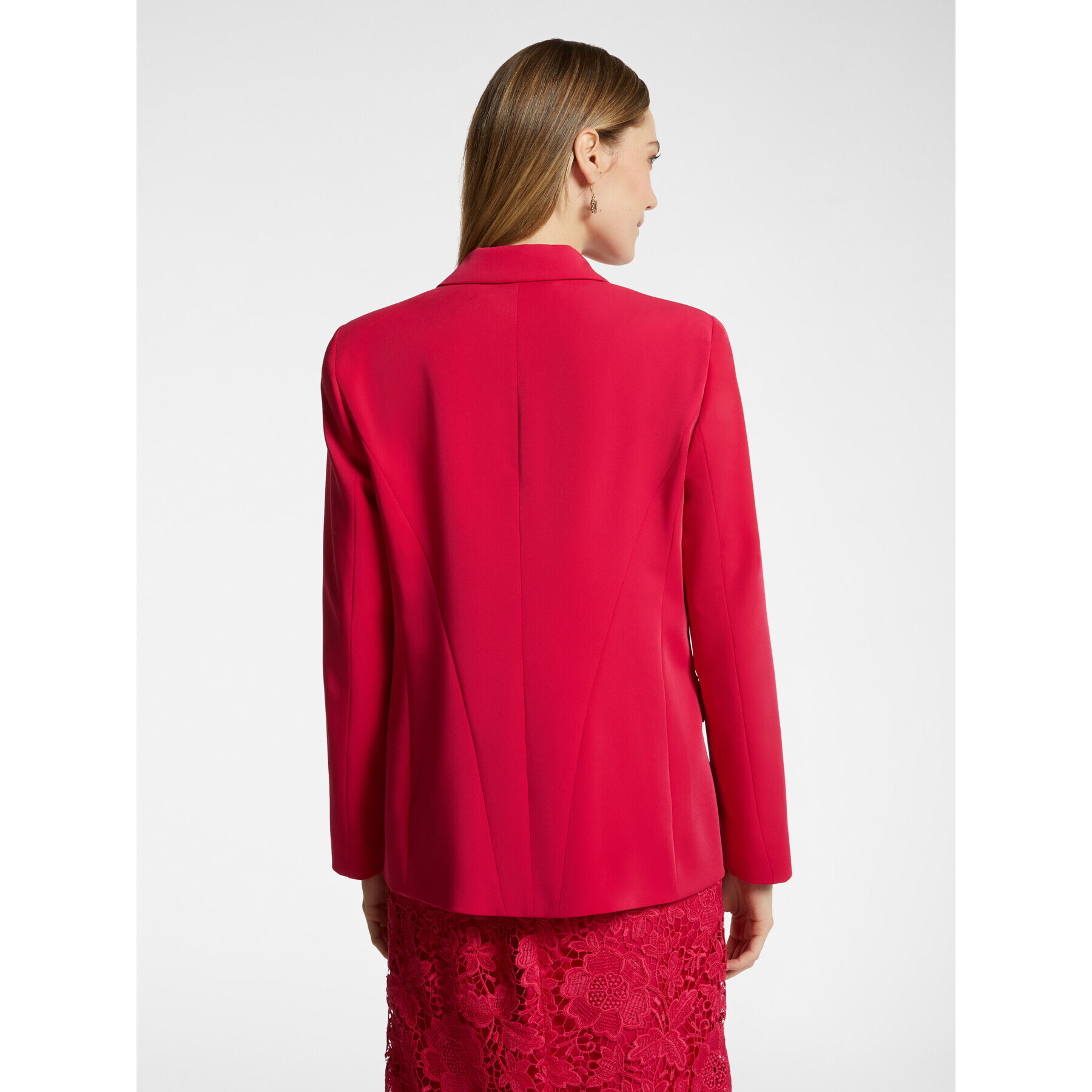 Elena Mirò - Blazer de cady elástico - Rojo