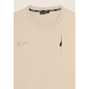 T-shirt Comfort con Taschino e Inserti Rip-Stop