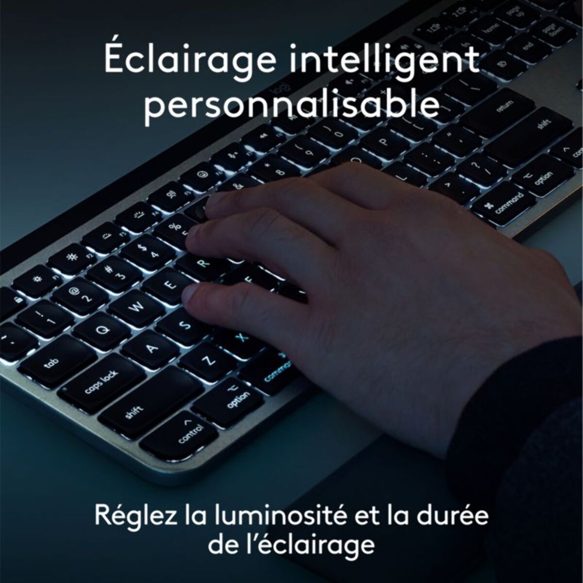 Clavier sans fil LOGITECH MX Keys S for Mac Gris Sideral