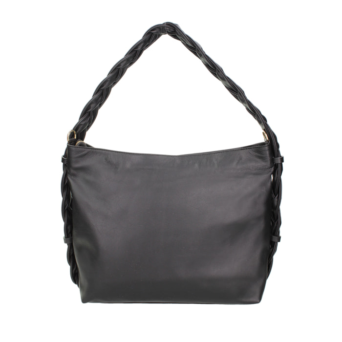 Borsa a spalla da donna In Vera pelle Made in Italy 31x26x12 cm