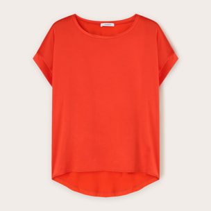 Motivi - Camiseta bimaterial - Rojo