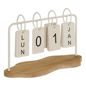 Calendrier décoratif Fred 25x10x16cm