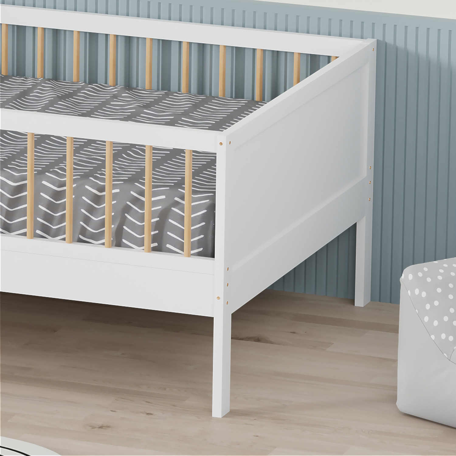Lit pour enfant 190x90cm blanc ADAM