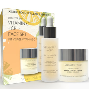 Set facial de CBD + vitamina C para una piel más luminosa