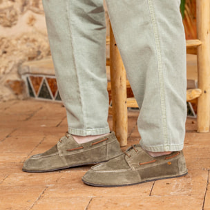 Zapatos N5675 SILK SUEDE LAND/ BARE color Land