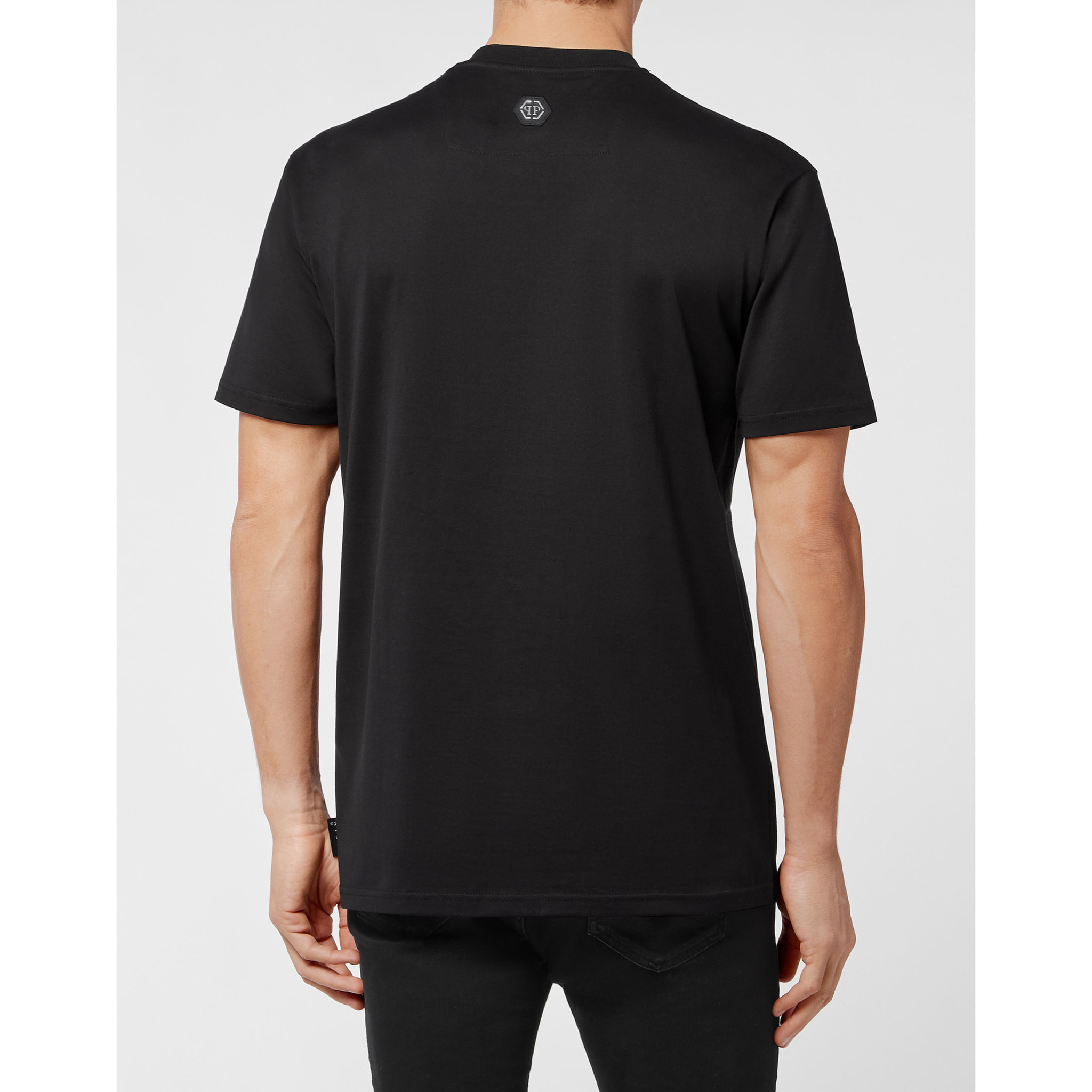 PHILIPP PLEIN T-Shirt Round Neck SKULL AND PLEIN