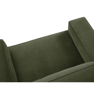 Fauteuil xl "Paradis" en velours vert