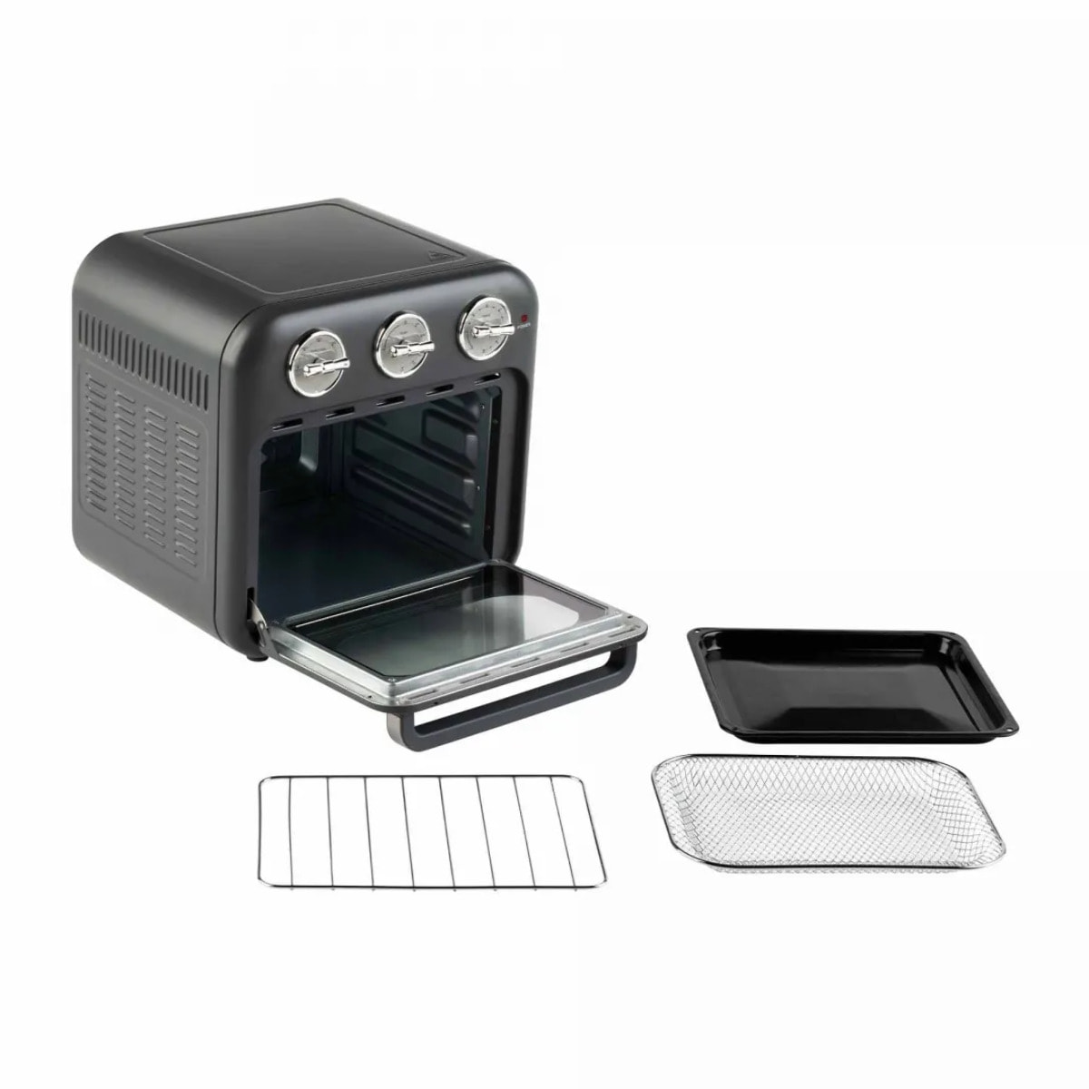 Freidora de aire y horno JATA JEFR1816 de 16 litros. Con temporizador. Puerta abatible. 1400 W