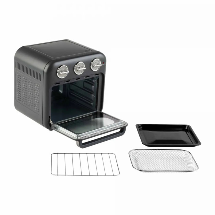 Freidora de aire y horno JATA JEFR1816 de 16 litros. Con temporizador. Puerta abatible. 1400 W