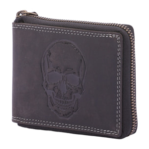 Portafoglio  da uomo In Vera pelle Made in Italy 9,5x12,5x2,5 cm