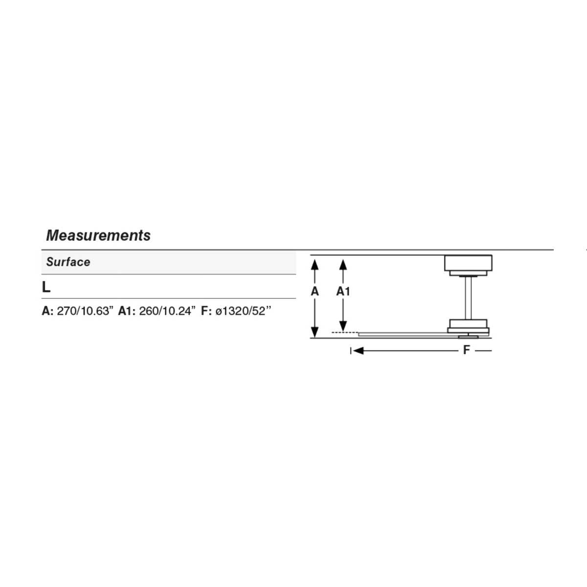MILOS L Ventilatore a soffitto  nero