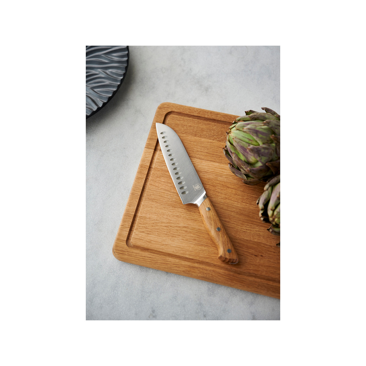 Couteau Santoku Foresta en Chêne/Acier inoxydable