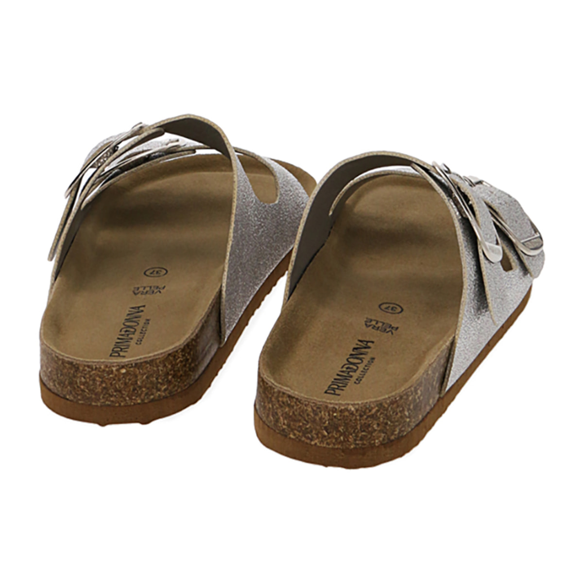 Zapatillas platiadas laminada