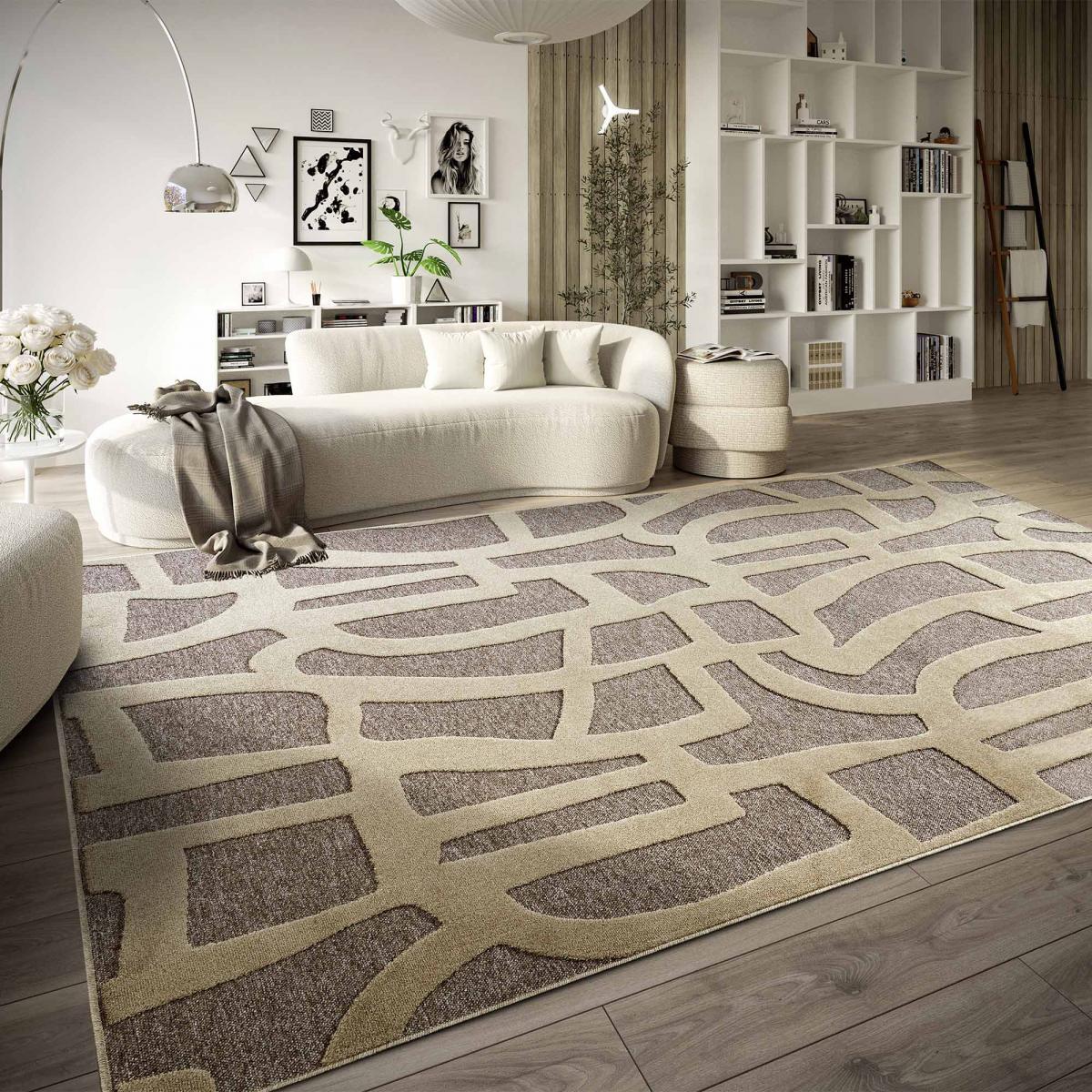 Tapis kilim, motif géométrique authentique, kilim tissé, fylo