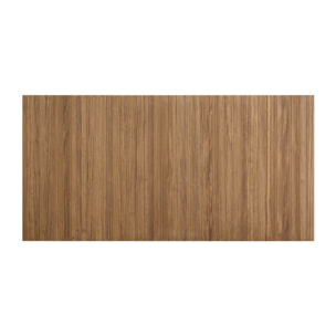 Cabecero ranurado de madera maciza tono roble oscuro de varias medidas