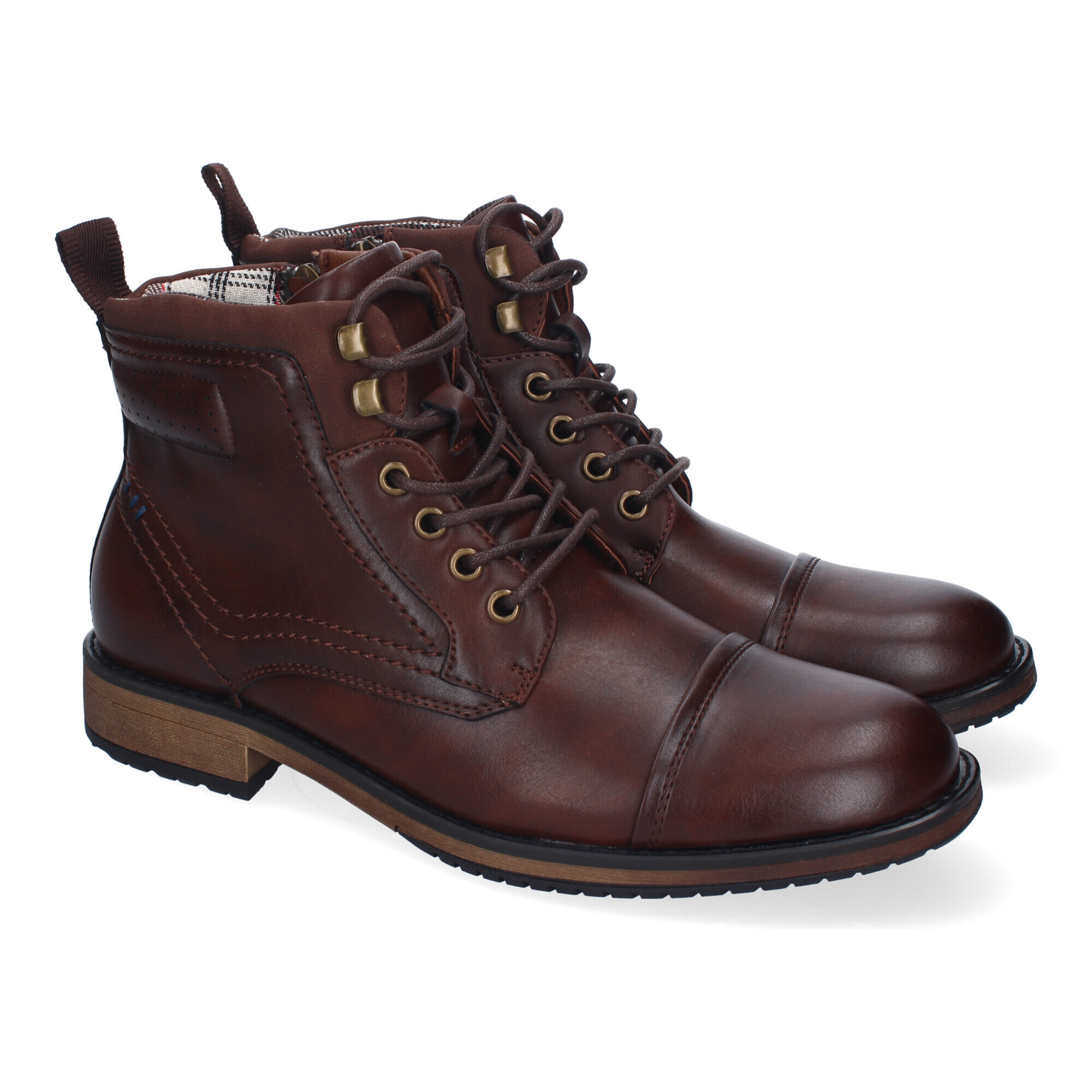 Botines de Hombre, Comodos y Elegantes, Diseño Clasico con Punta Redonda