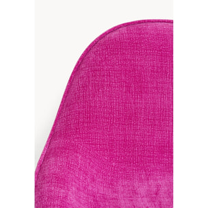 Fauteuil pivotant Ovo fuchsia Kare Design