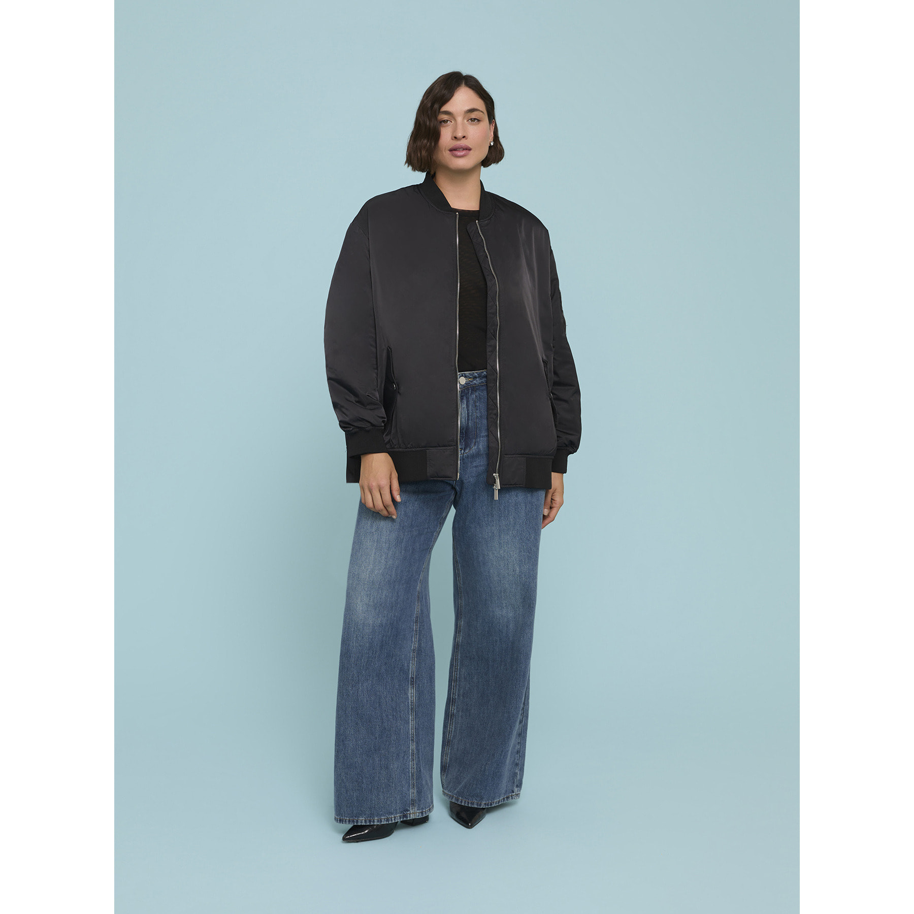 Fiorella Rubino - Bomber con imbottitura leggera - Nero