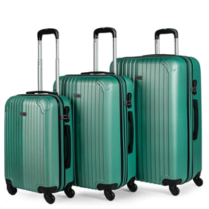 Maleta Itaca Sevron Set De 3 Unidades Verde Menta