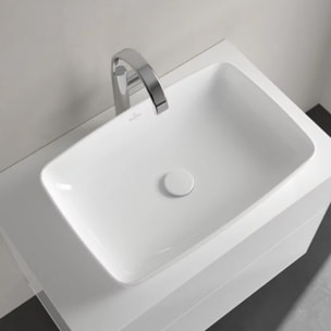 Vasque rectangle à poser Artis blanc ceramicplus
