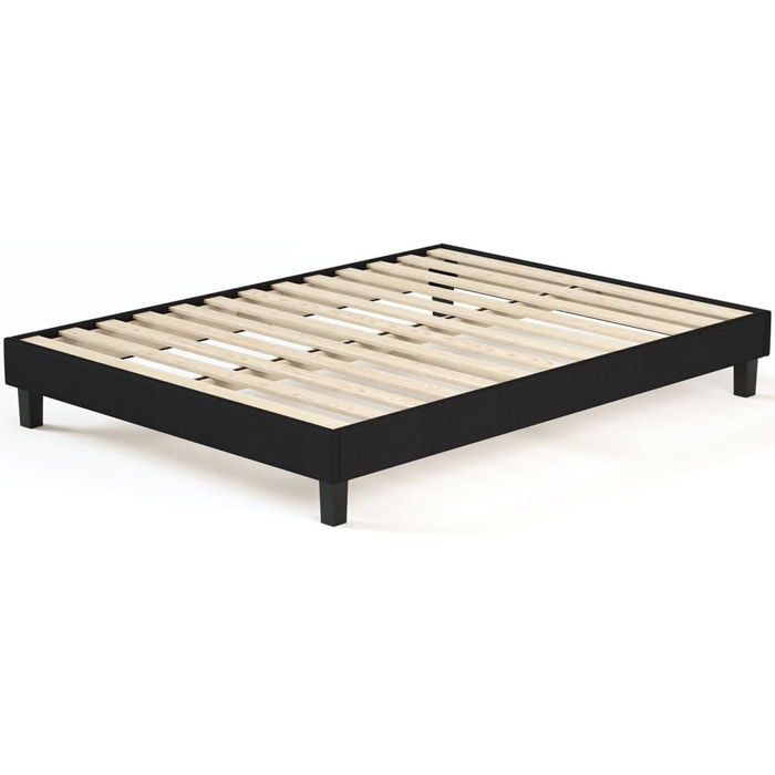 Lit adulte en tissu - AXEL