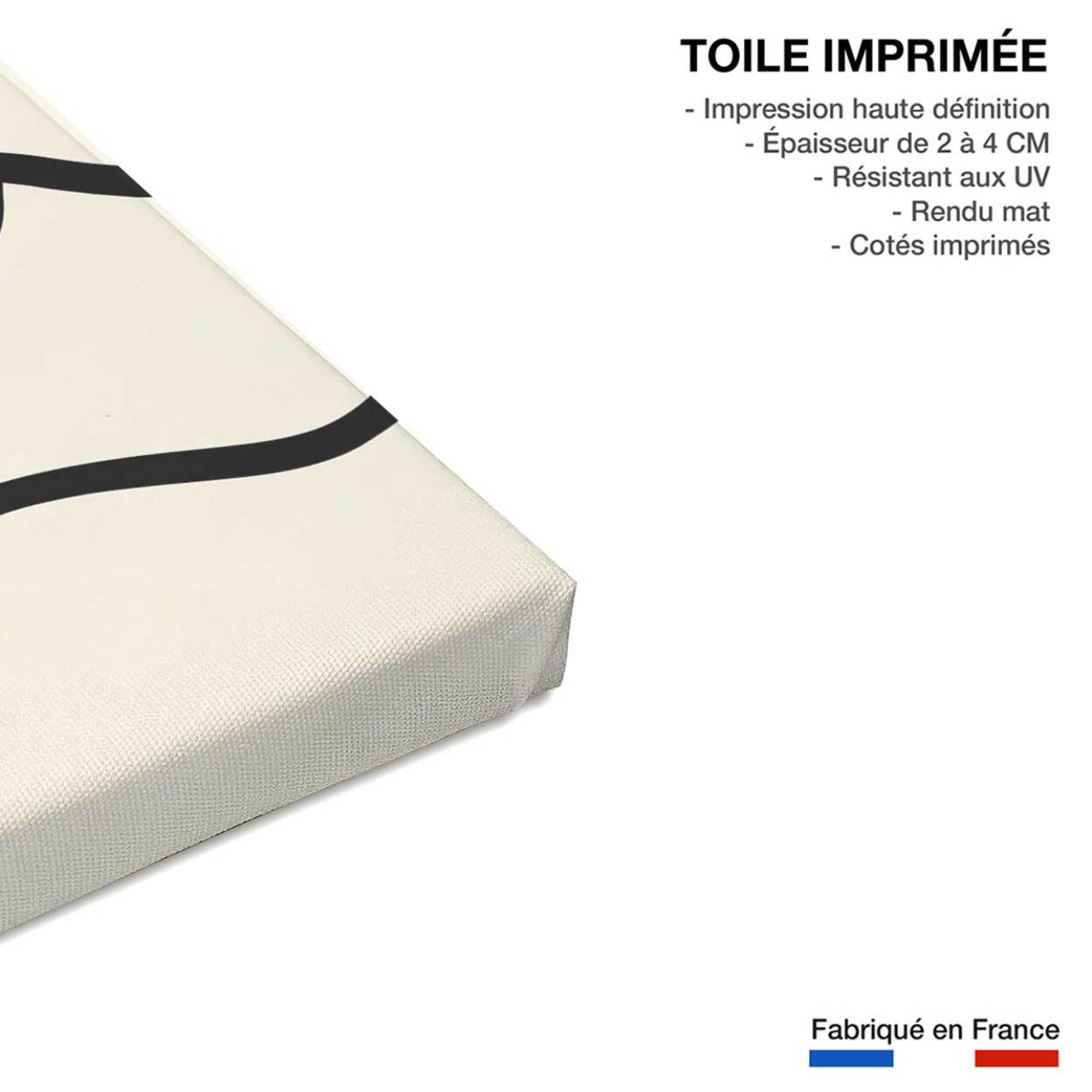 Tableau line art bold Toile imprimée