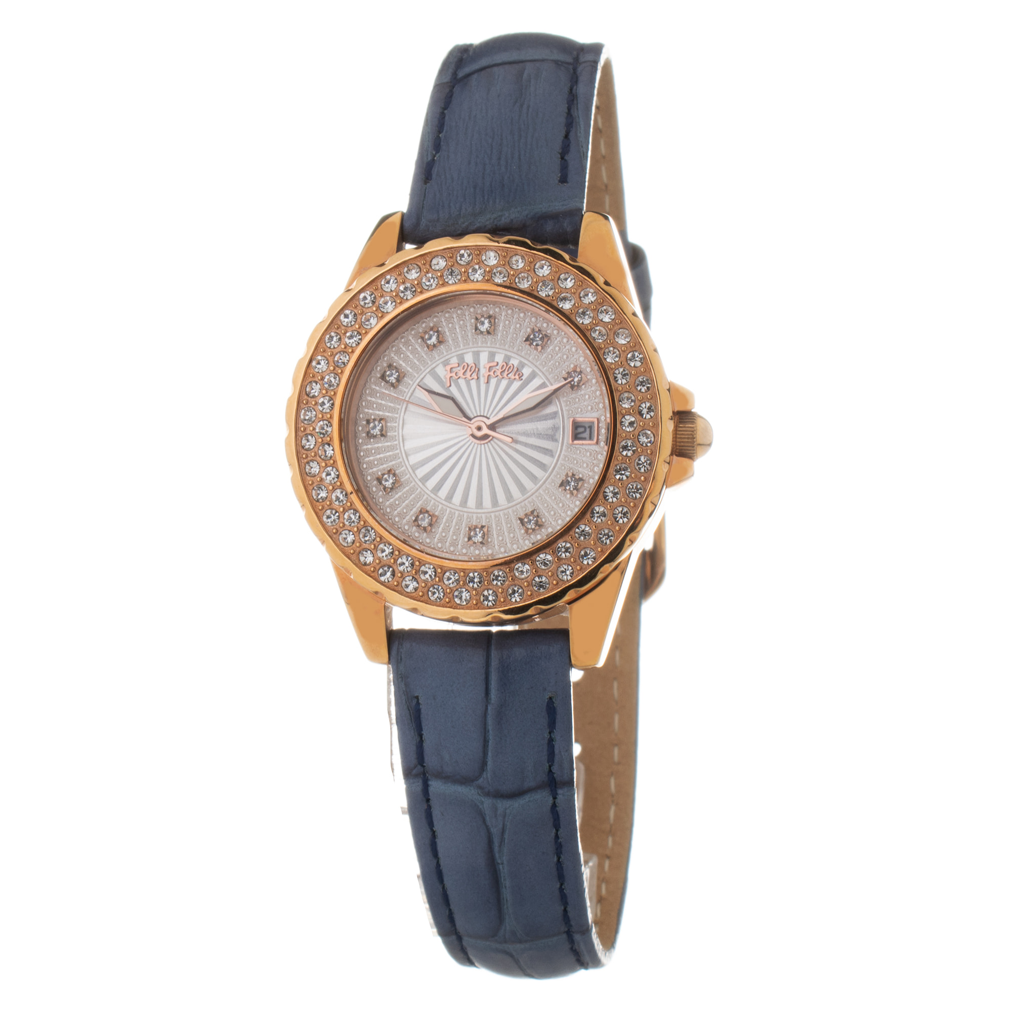 Reloj Folli Follie WF13B071STA Mujer Analogico Cuarzo con Correa de Cuero