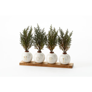 Centrotavola Noel con alberelli