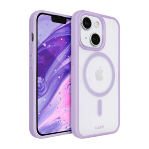 Coque LAUT iPhone 14 MagSafe transparent/Violet