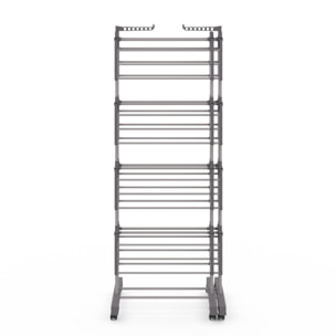 Séchoir extensible pliable 4 niveaux - 50m d'étendage