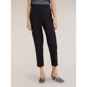 Motivi - Pantaloni regular in cady - Nero