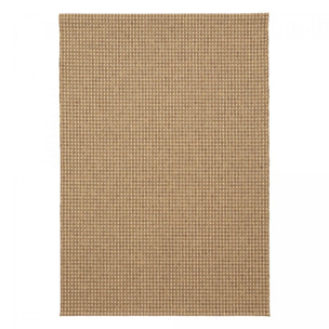 Tapis salon GRACE Marron 140x200 Fait en Europe en polypropylène doux et soyeux