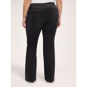 Fiorella Rubino - Jeans Flare lavado oscuro - Negro