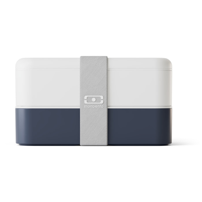 Lunch box 2 compartiments Original 1L Made in France Bleu Nordic