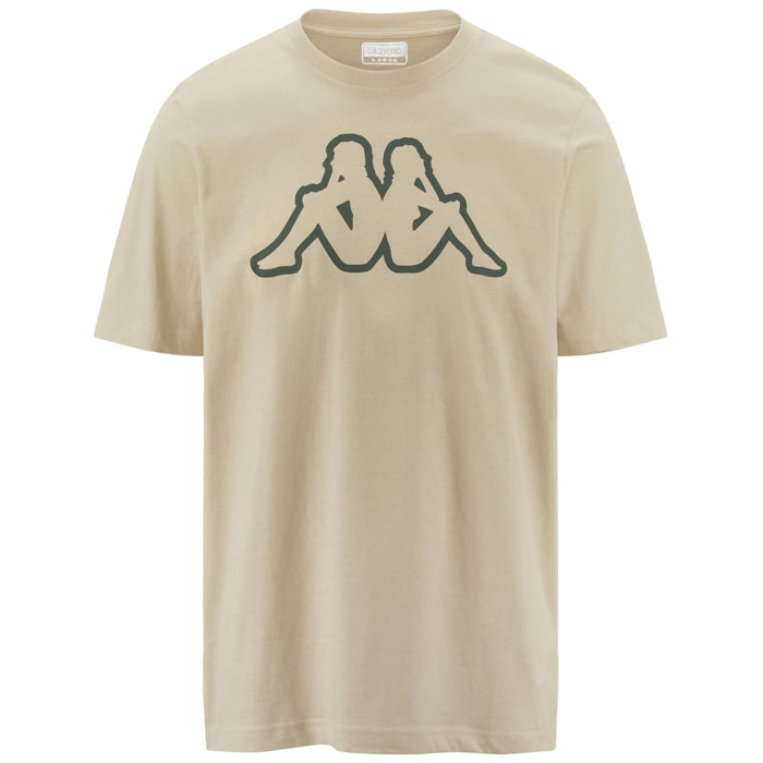 Kappa - T-Shirts & Top Uomo Beige - Logo Amberis Dk