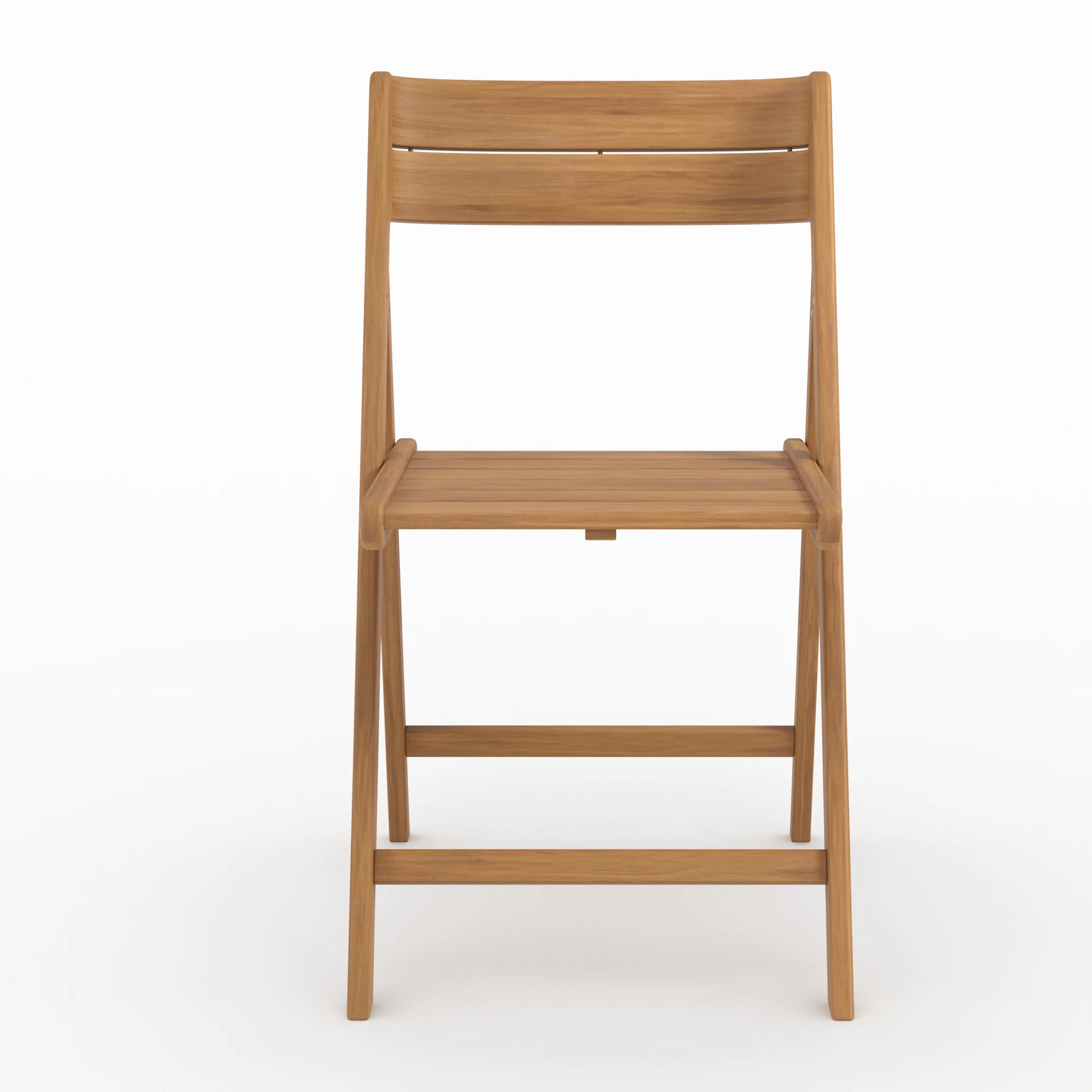 Lot de 2 chaises pliantes en bois d'acacia - Siquijor