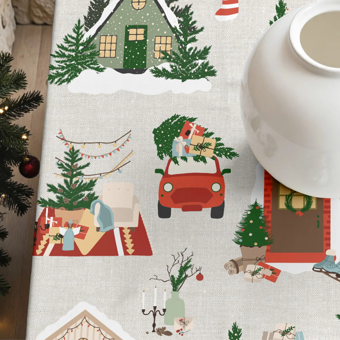 Nappe en résine Anti-tâches Merry Christmas 78