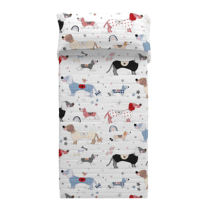 Cool Kids - Colcha Bouti Estampada - 100% Algodón - 70 gr/m² - Doggy Patch