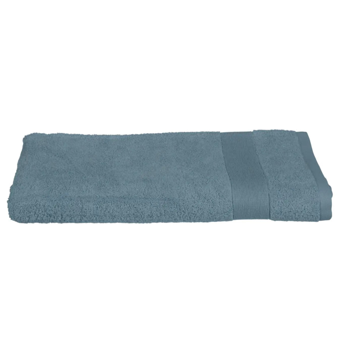 Drap de bain "Praia" coton bleu orage 100x150cm