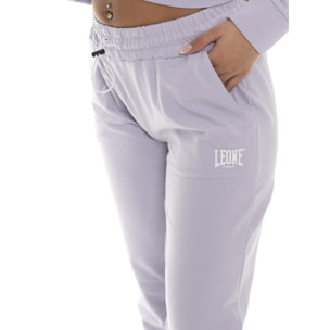 Tuta da donna in cotone non felpato con cappuccio e zip Leone Basic