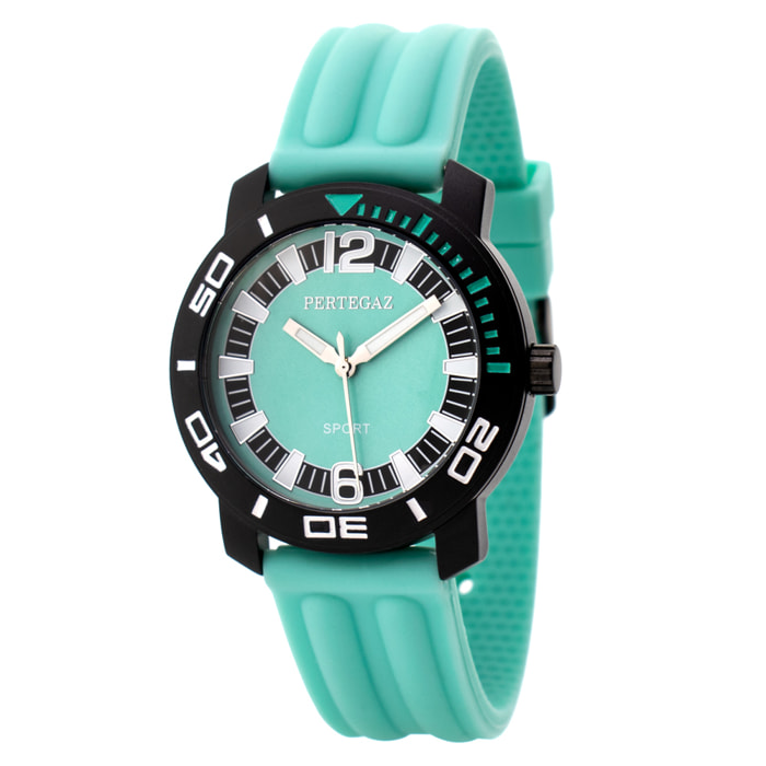 Reloj Pertegaz P70442-A Unisex Analogico Cuarzo con Correa de Caucho