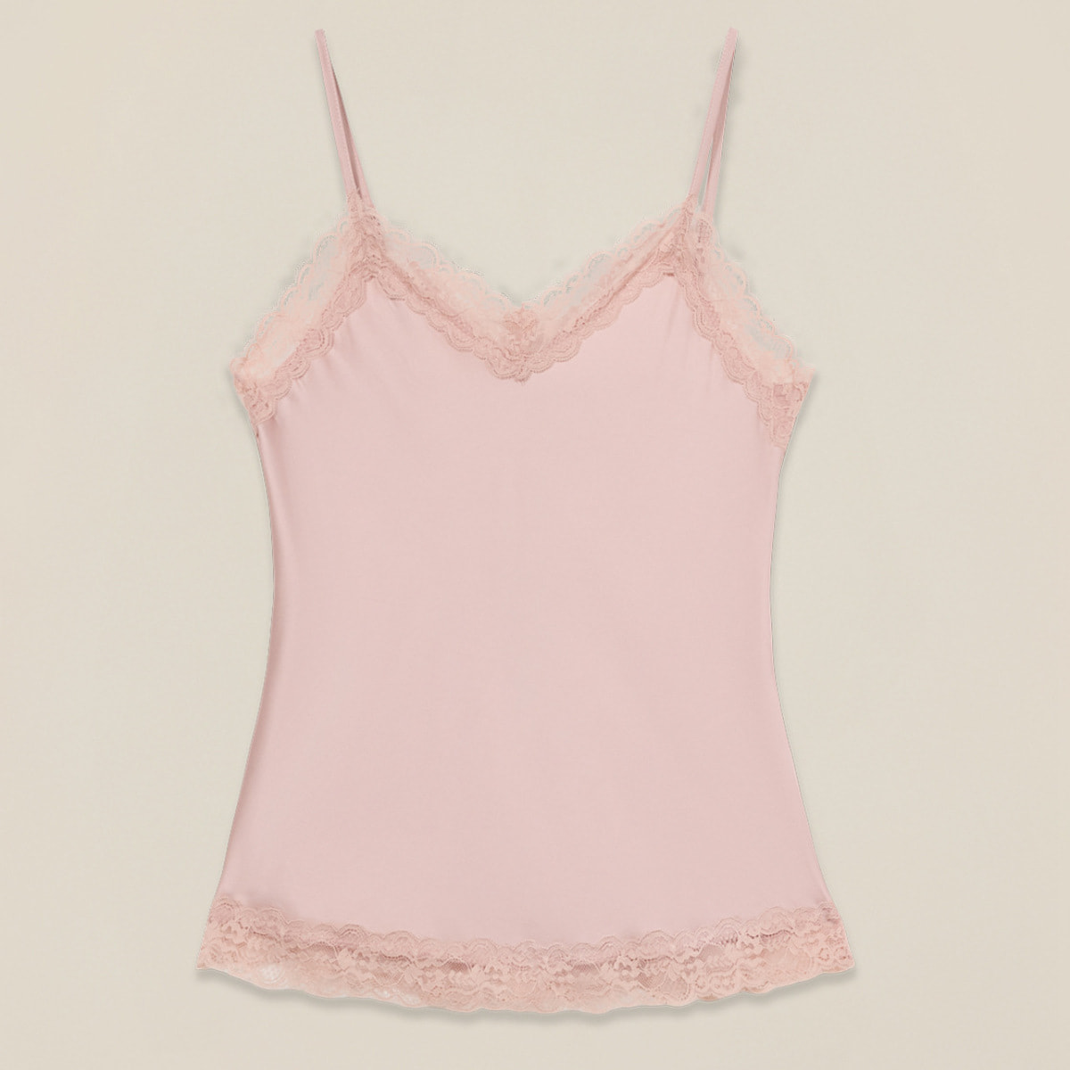 Oltre - Top lingerie in raso e pizzo - Rosa