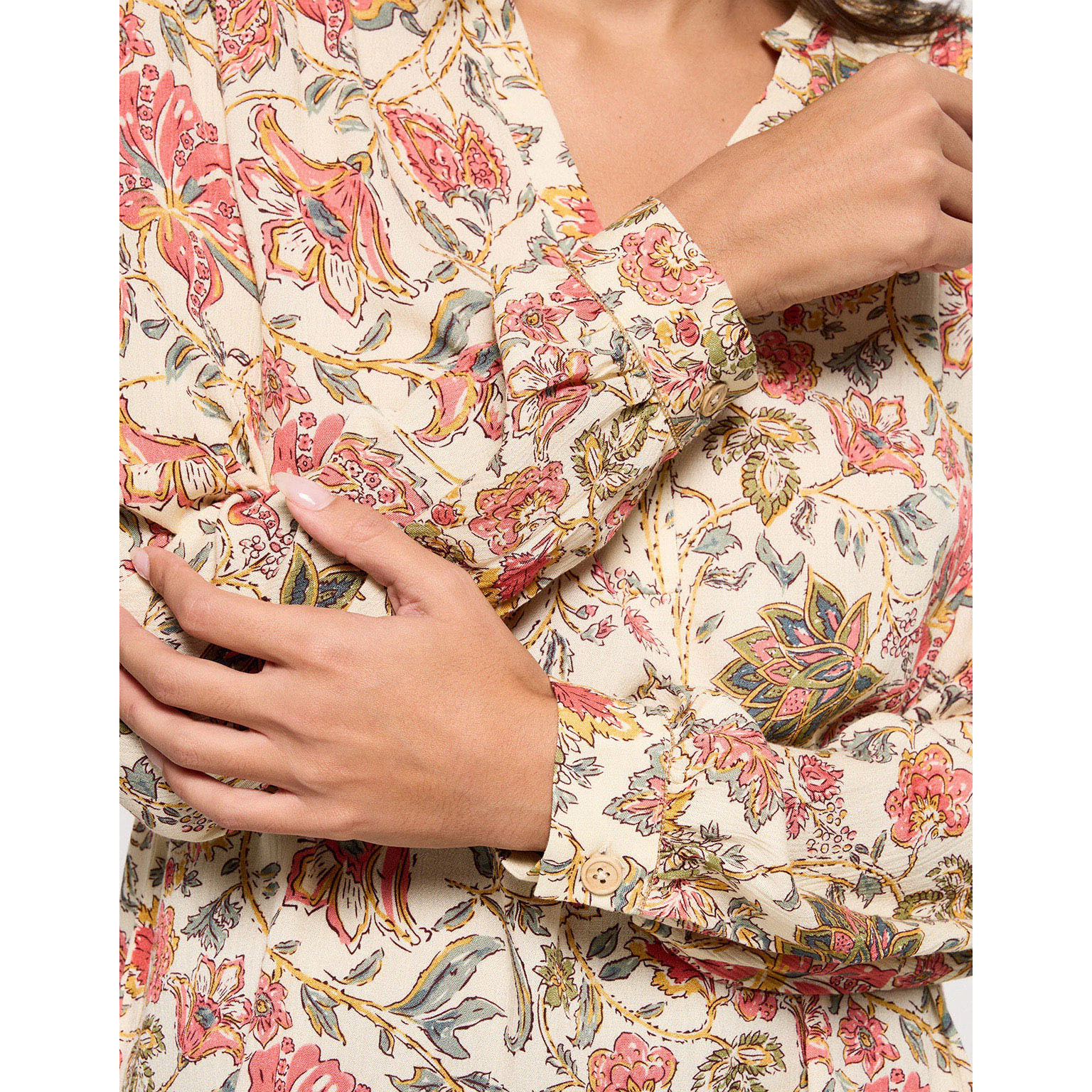 Camisa Manga Larga Beige - Prerit